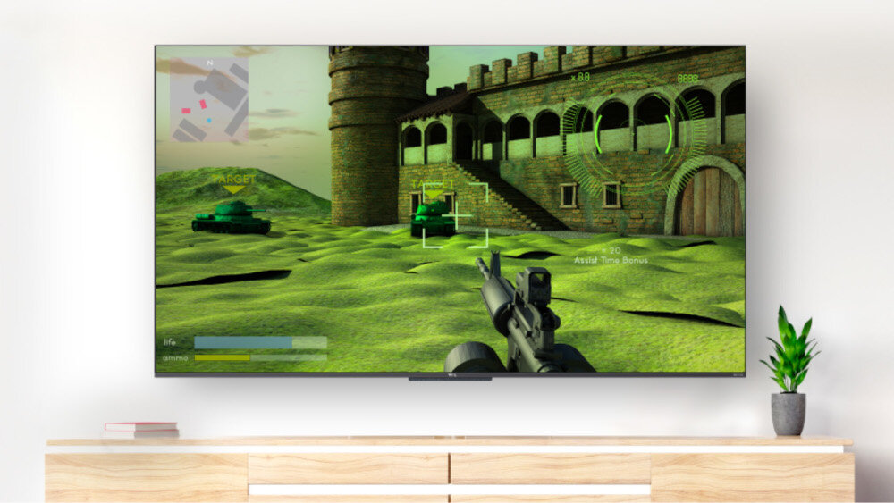 Telewizor TCL QLED C725 - tryb gry