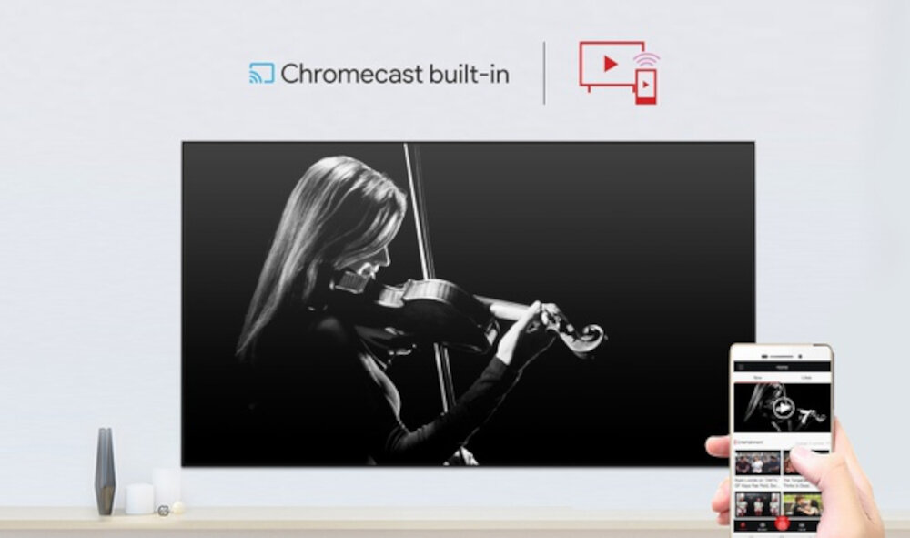 Telewizor TCL QLED C725 - chromecast