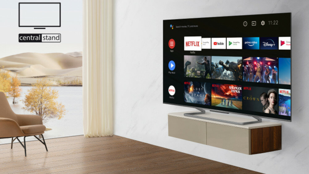 Telewizor TCL QLED C728 - podstawa