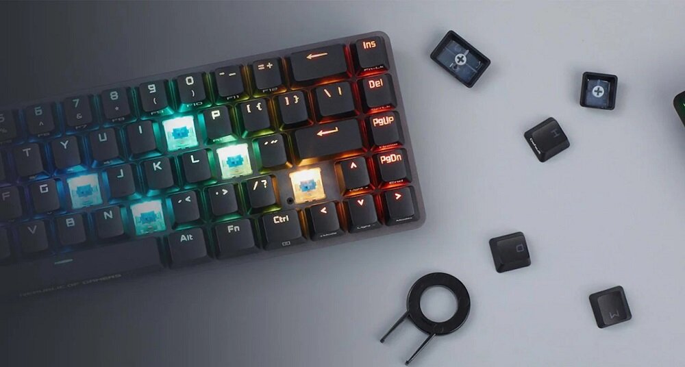 Klawiatura ASUS Rog Falchion - przelaczniki
