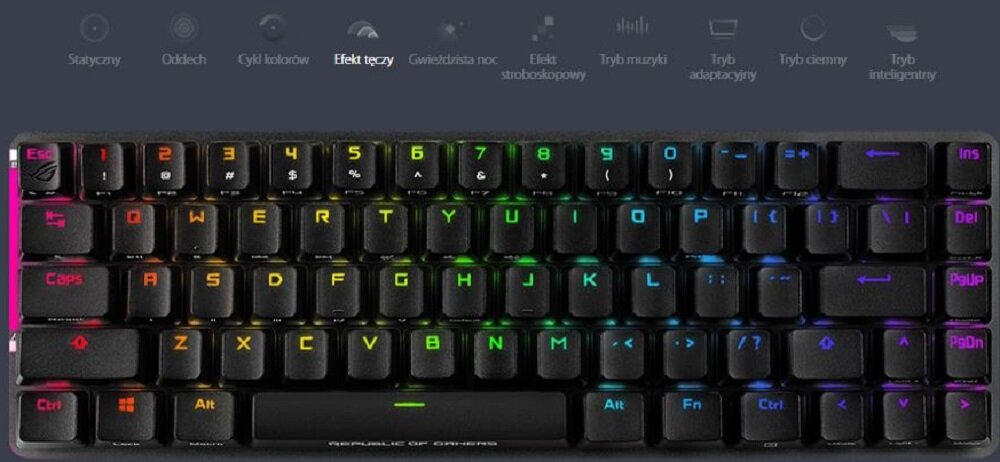 Klawiatura ASUS Rog Falchion - konstrukcja