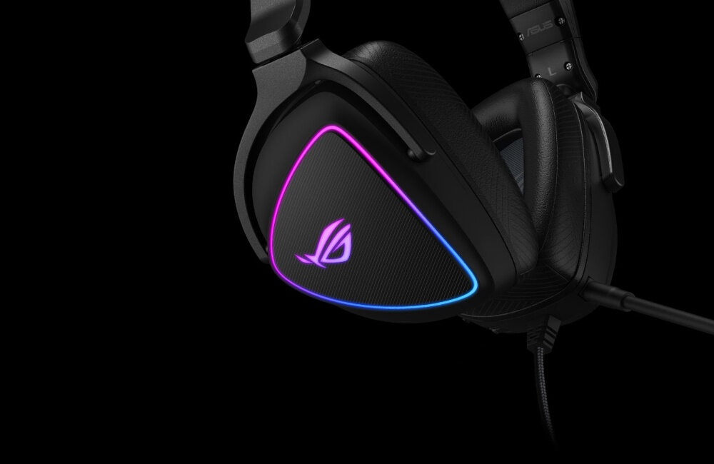 SŁUCHAWKI ASUS ROG DELTA S przewód długość kabla wygoda
