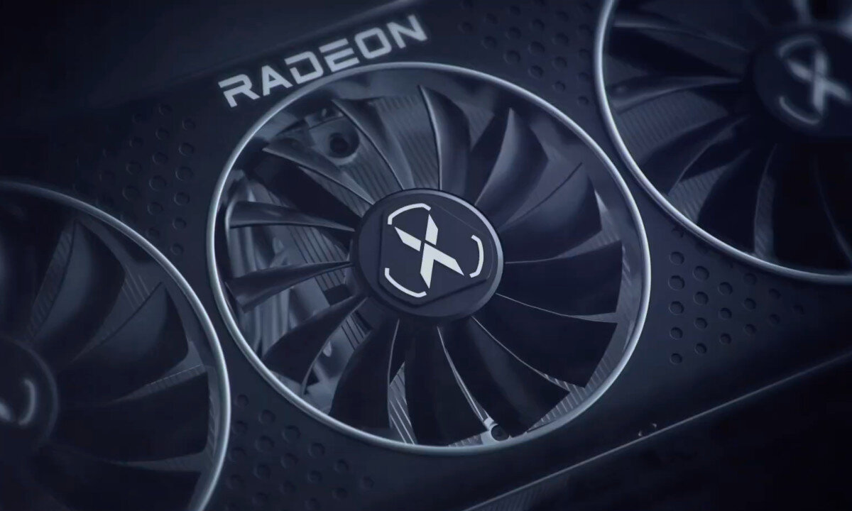 Karta graficzna XFX Radeon RX 6800 XT Speedster Merc 319 16GB chłodzenie wentylatory radiator temperatura