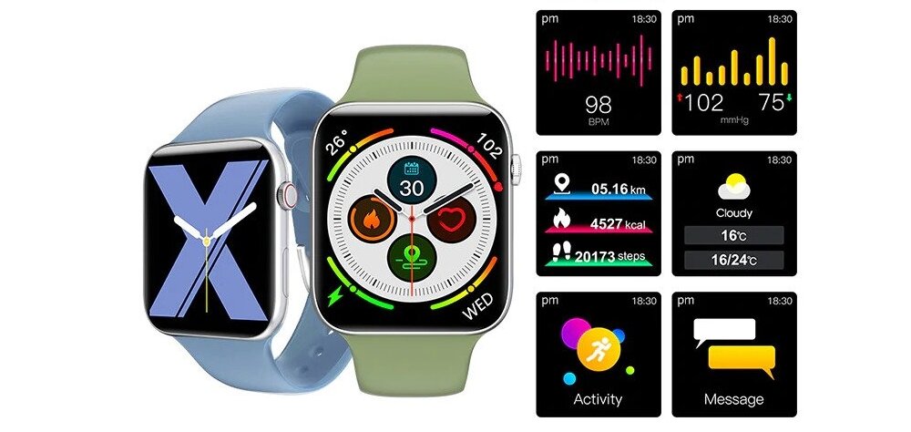 Smartwatch KUMI KU1 ekran bateria czujniki zdrowie sport pasek ładowanie pojemność rozdzielczość łączność sterowanie krew puls rozmowy smartfon aplikacja