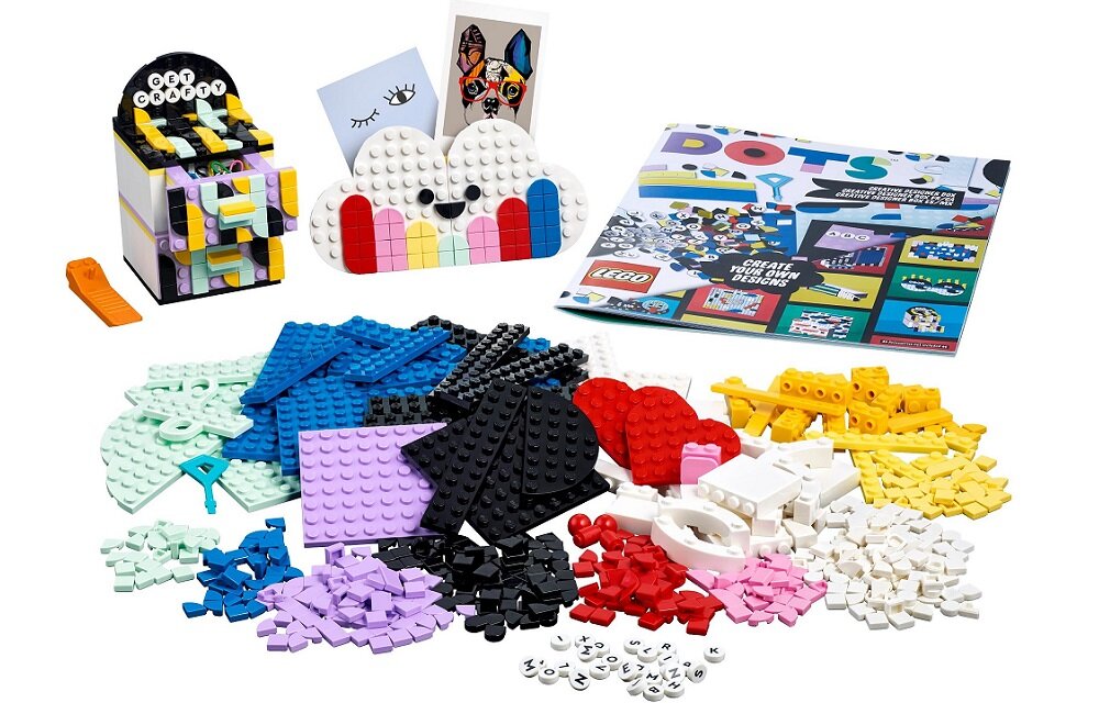 LEGO Dots Zestaw kreatywnego projektanta 41938 Duża swoboda podczas tworzenia ciekawych konstrukcji 650 płytek