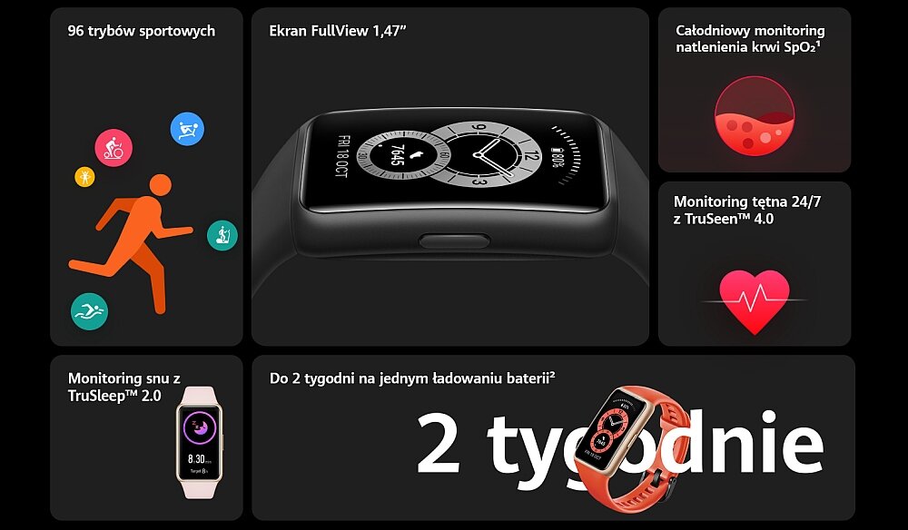 Smartband HUAWEI Band 6 powody