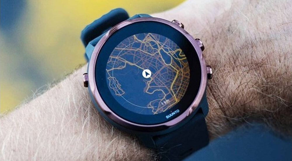 Zegarek sportowy SUUNTO 7 Titanium Czarny mapa 