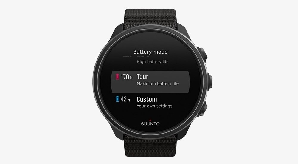 SUUNTO 9 G1 Baro Charcoal Black Titanium bateria tryby