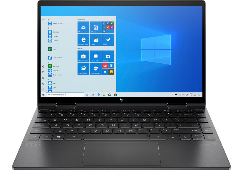 NOTEBOOK HP ENVY X360 13-AY0012NW R5-4500U 8GB 512SSD RAD 13.3T W10 BLK wyglad front