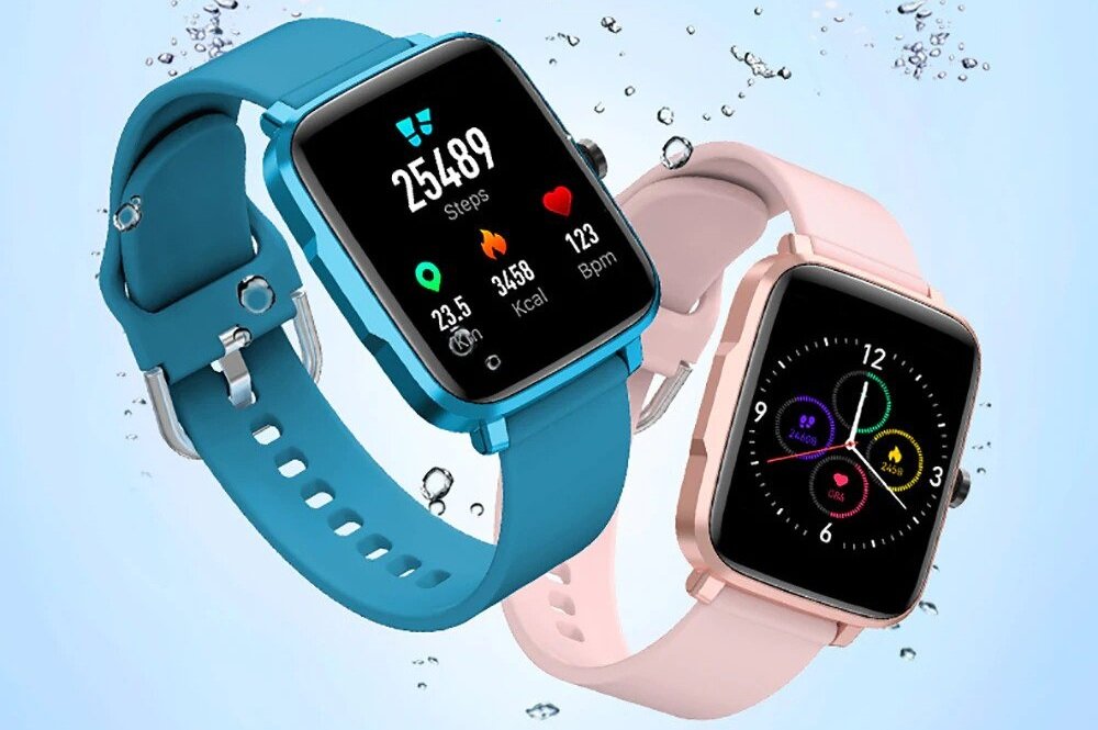 Smartwatch KUMI KU1 S ekran bateria czujniki zdrowie sport pasek ładowanie pojemność rozdzielczość łączność sterowanie krew puls rozmowy smartfon aplikacja