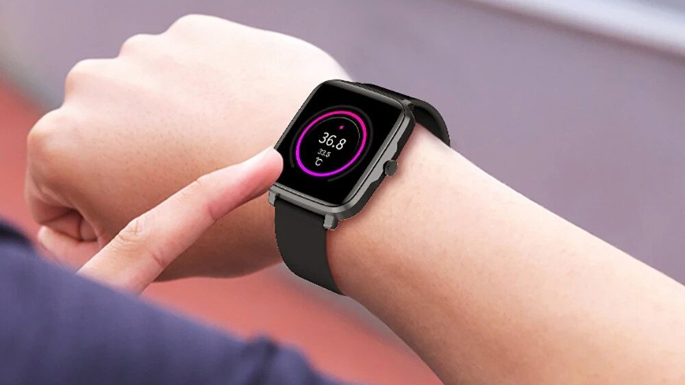 Smartwatch KUMI KU1 S ekran bateria czujniki zdrowie sport pasek ładowanie pojemność rozdzielczość łączność sterowanie krew puls rozmowy smartfon aplikacja