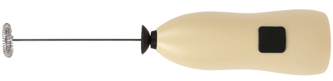 Spieniacz FACKELMANN 42319 wygoda użytkowania Zasilanie dwoma bateriami AA wymiary kremowy kolor kolorystyka poręczny, estetyczny i łatwy do przechowywania