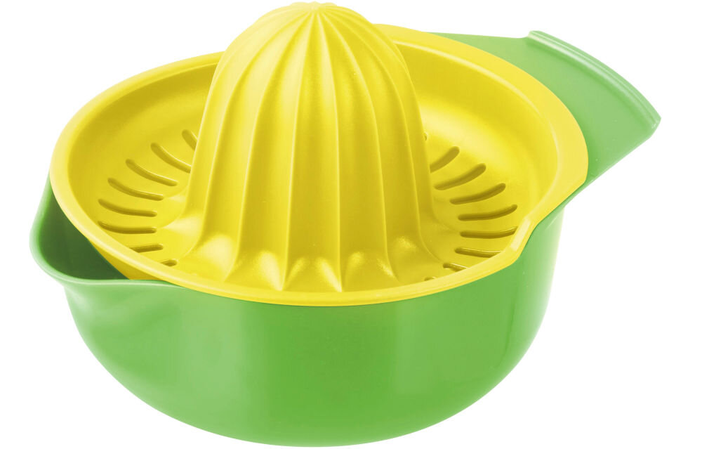 Wyciskacz do cytrusów FACKELMANN 42620 drobne otwory funkcjonalność przepływ soku zatrzymywanie pestek większe fragmenty miąższu czysty gotowy do użycia sok 