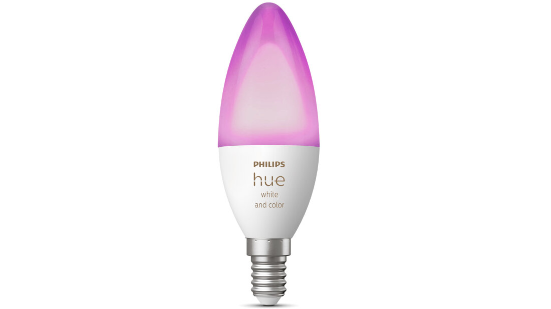 Inteligentna zarowka LED PHILIPS HUE White and Color Ambiance 5.3W E14 wyposazenie akcesoria komplet zestaw 1 zarowka w ksztalcie swieczki