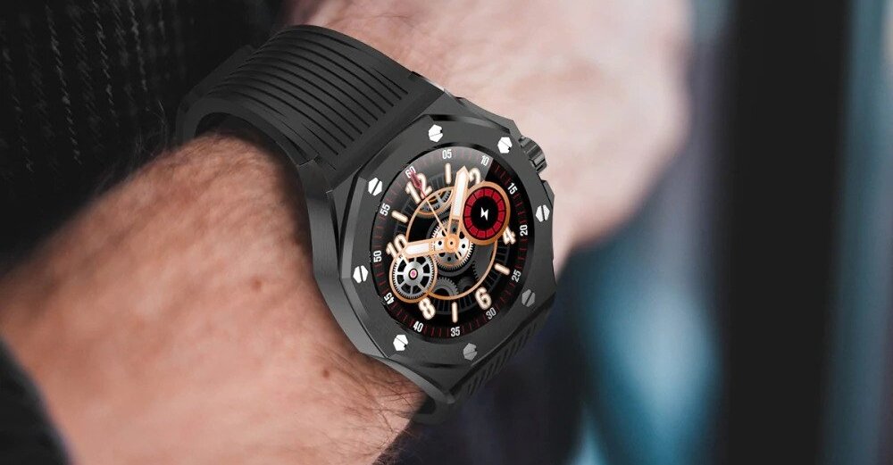 Smartwatch KUMI GW20 ekran bateria czujniki zdrowie sport pasek ładowanie pojemność rozdzielczość łączność sterowanie krew puls rozmowy smartfon aplikacja