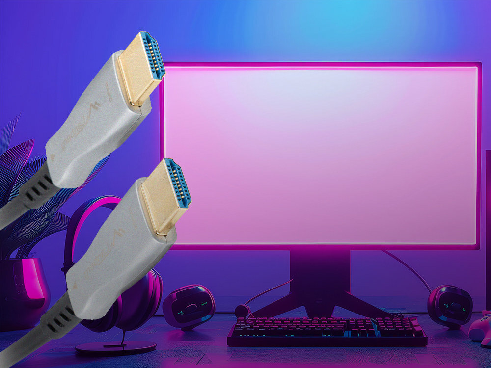 Kabel HDMI - HDMI LANBERG 20 m - Kabel do obrazu i dźwięku 4K, HDMI 2.0