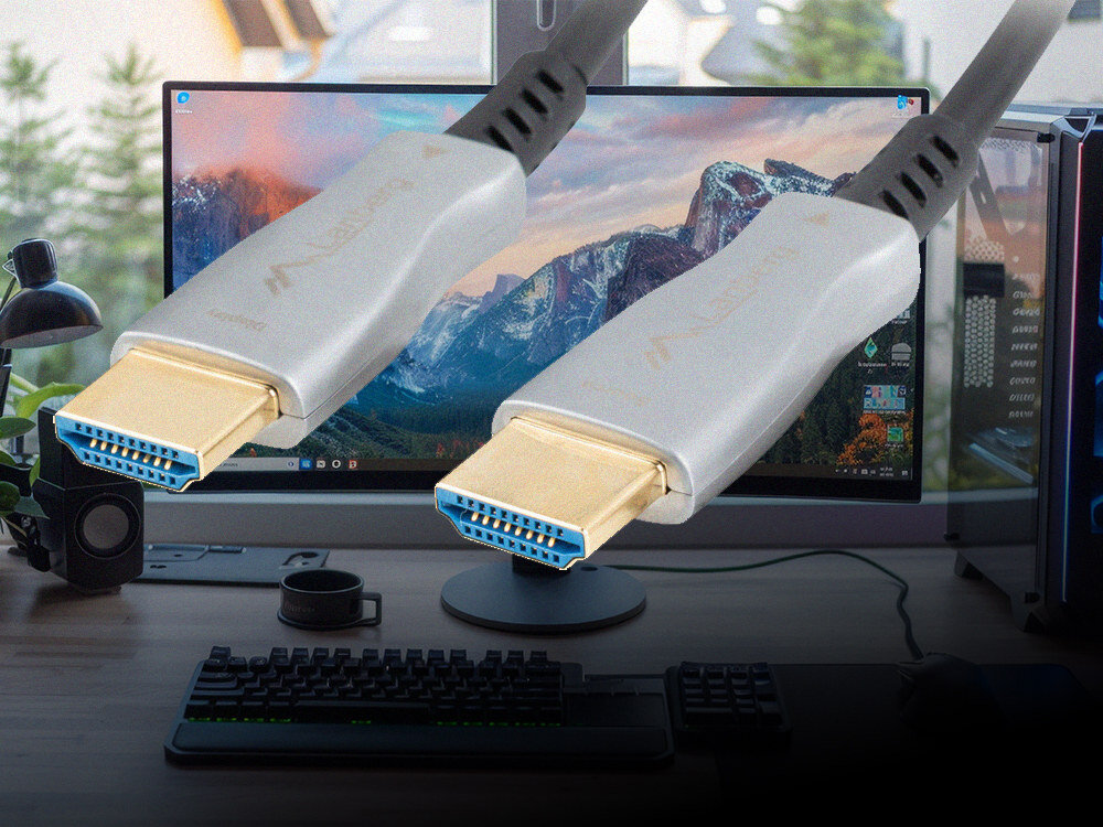 Kabel HDMI - HDMI LANBERG 50 m - Przewód HDMI do gier i filmów