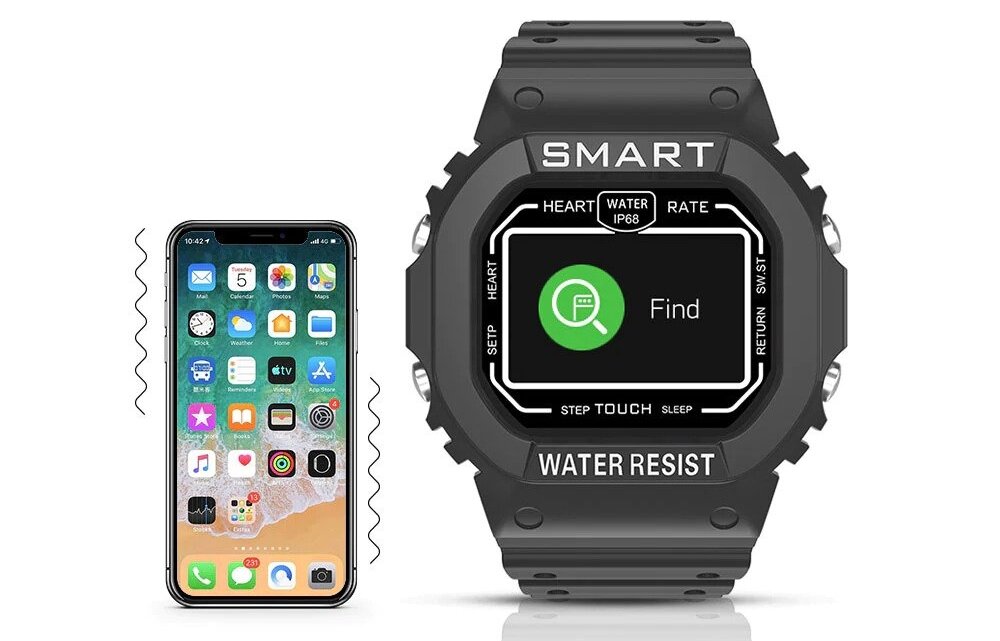 Smartwatch KUMI U2  ekran bateria czujniki zdrowie sport pasek ładowanie pojemność rozdzielczość łączność sterowanie krew puls rozmowy smartfon aplikacja 