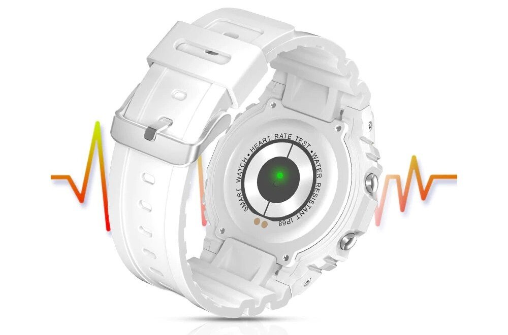 Smartwatch KUMI U2  ekran bateria czujniki zdrowie sport pasek ładowanie pojemność rozdzielczość łączność sterowanie krew puls rozmowy smartfon aplikacja 