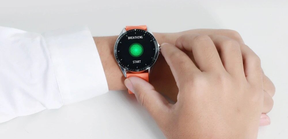 Smartwatch KUMI GW16T ekran bateria czujniki zdrowie sport pasek ładowanie pojemność rozdzielczość łączność sterowanie krew puls rozmowy smartfon aplikacja