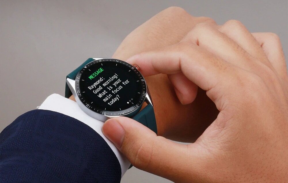 Smartwatch KUMI GW16T ekran bateria czujniki zdrowie sport pasek ładowanie pojemność rozdzielczość łączność sterowanie krew puls rozmowy smartfon aplikacja