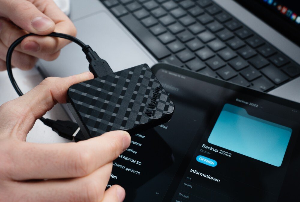 Dysk VERBATIM Store n Go Mini 1TB SSD aplikacja kopie zapasowe funkcje