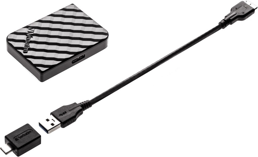 Dysk VERBATIM Store n Go Mini 1TB SSD opakowanie zestaw akcesoria