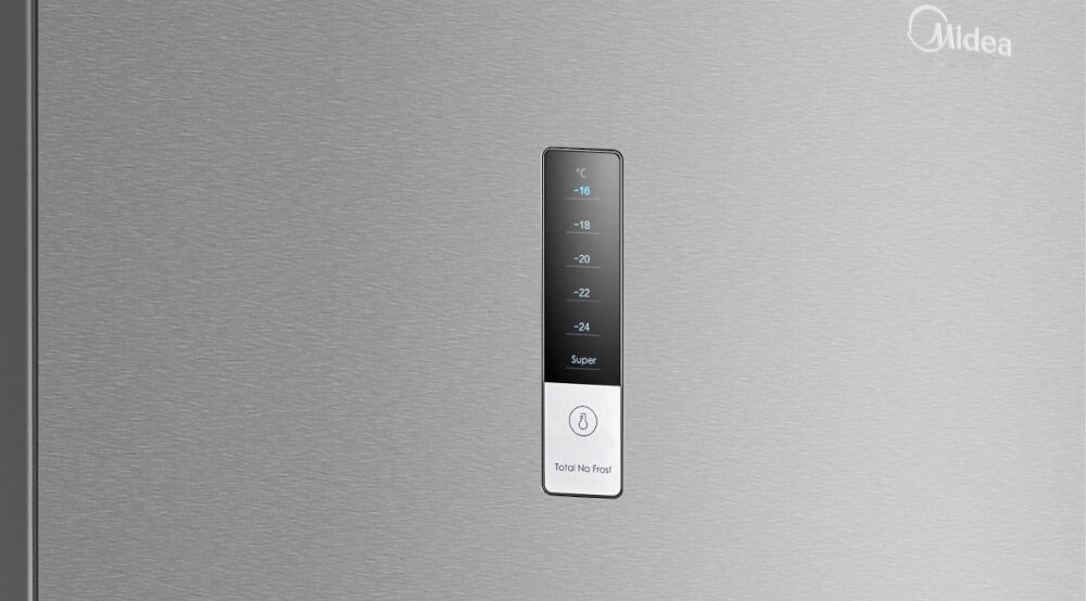 Zamrażarka MIDEA MDRU359FZF02 nowoczesny prosty w obsłudze wyświetlacz elektroniczny wkomponowany w zamrażarkę