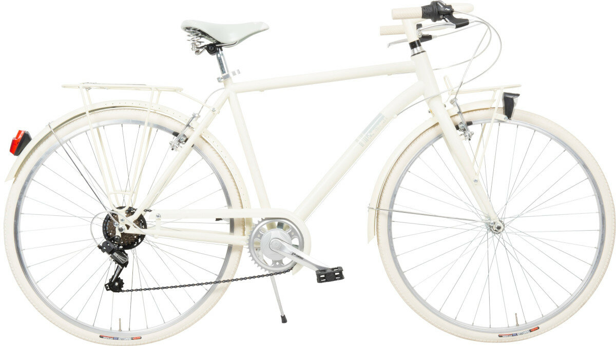 Rower miejski MBM Apostrophe 806 6B 28 cali meski bezowy wyglad