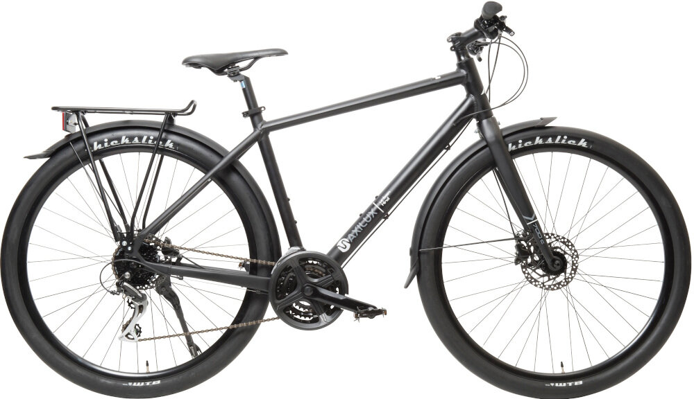 Rower górski MTB MBM Maxilux M19 29 cali męski Czarny do jazdy po górzystych bezdrożach duży rozmiar kół oparty na nowoczesnej konstrukcji ramy