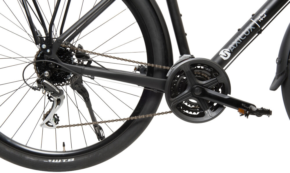 Rower górski MTB MBM Maxilux M19 29 cali męski Czarny przerzutki tylna Shimano Tourney Shimano Acera