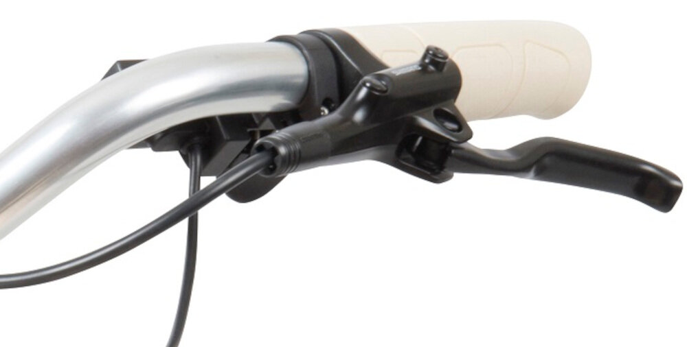 Rower elektryczny MBM Primavera D18 28 cali damski Czarno-kremowy hamulce hydrauliczne marki SHIMANO