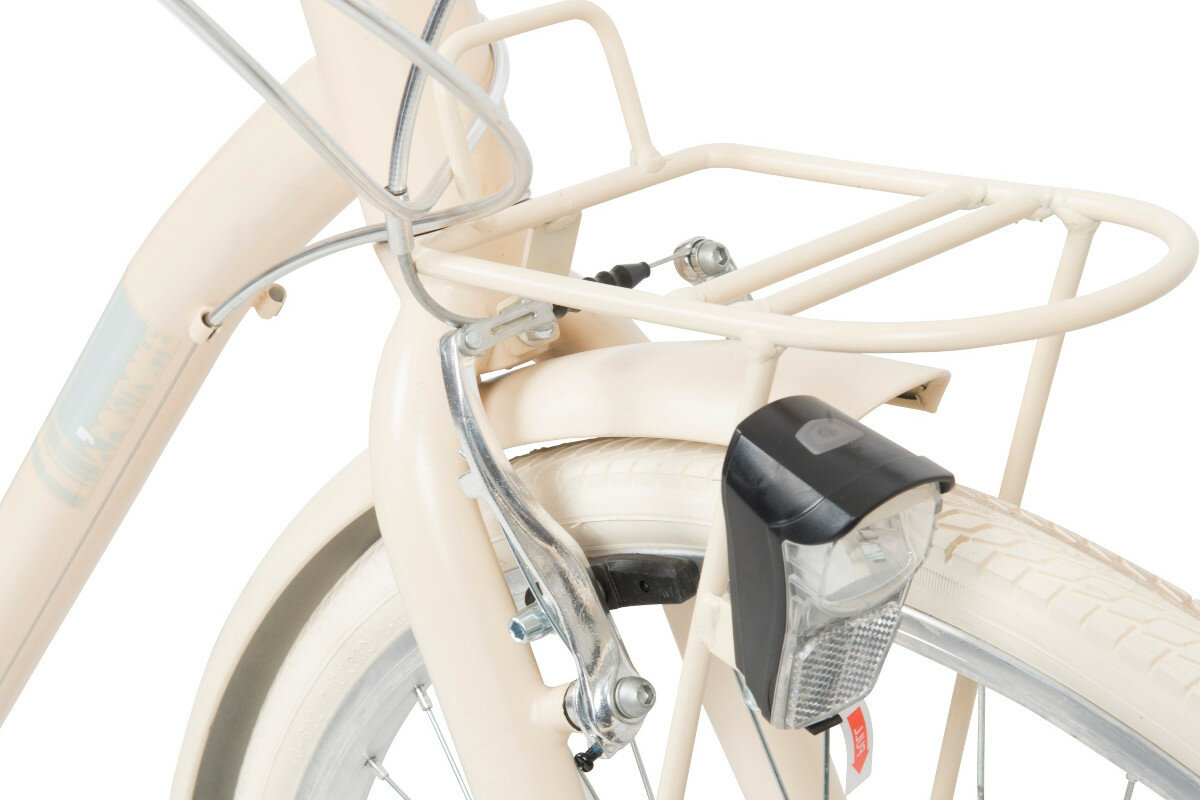 Rower miejski MBM Apostrophe 806 6B 28 cali meski piaskowy oswietlenie led