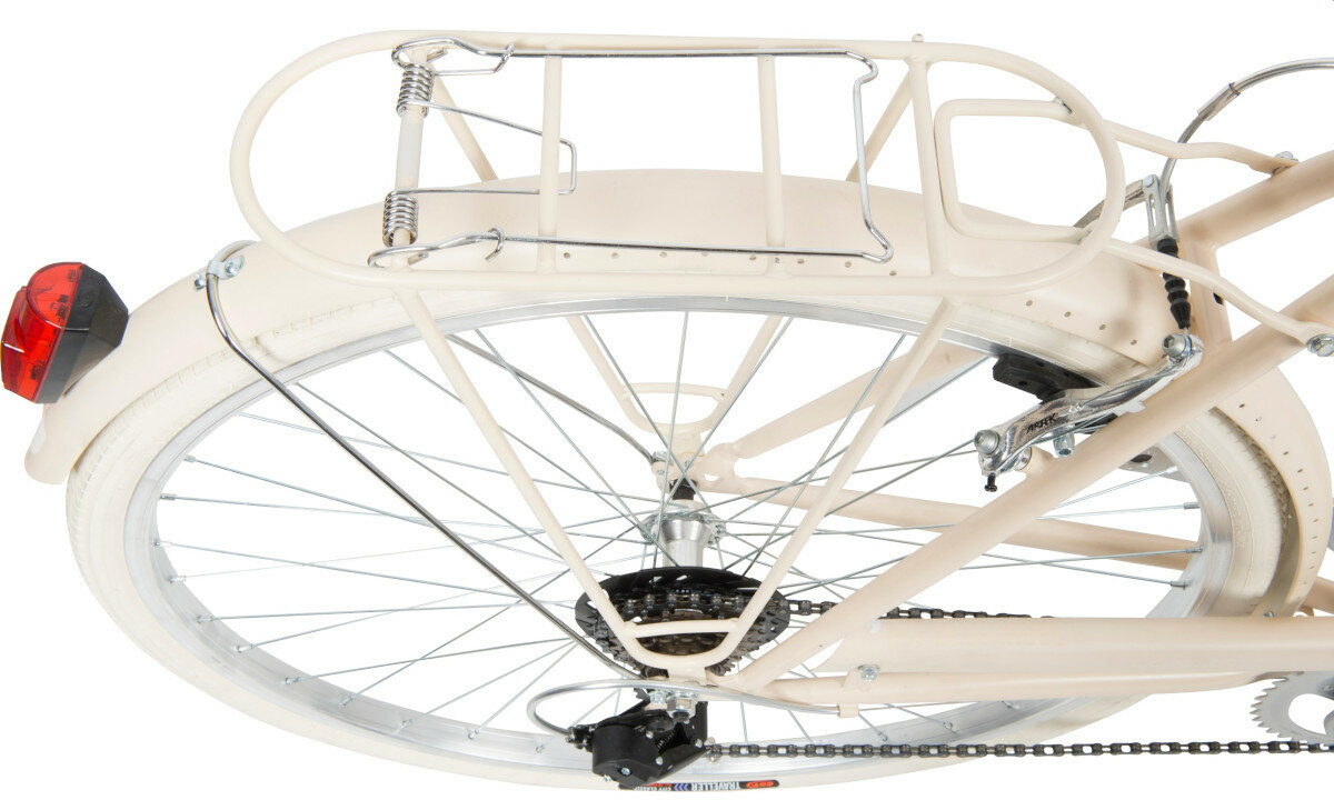 Rower miejski MBM Apostrophe 806 6B 28 cali meski piaskowy wyposazenie