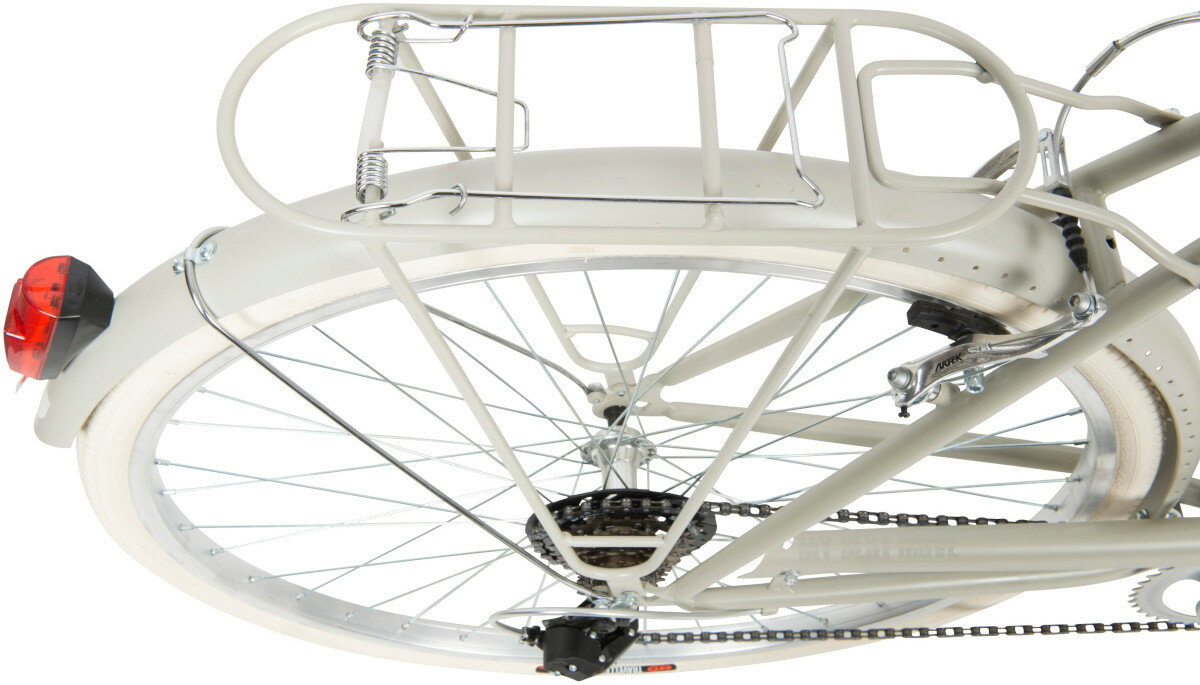 Rower miejski MBM Apostrophe 806 6B 28 cali meski piaskowy wyposazenie