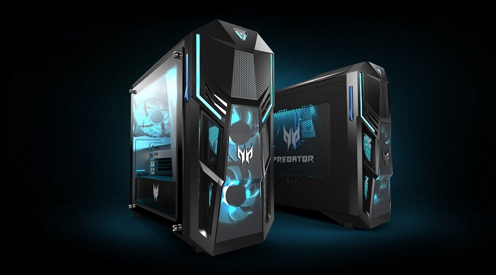Komputer ACER Predator Orion 5000 - Klasyczna obudowa wyraziste kształty metalowa konstrukcja