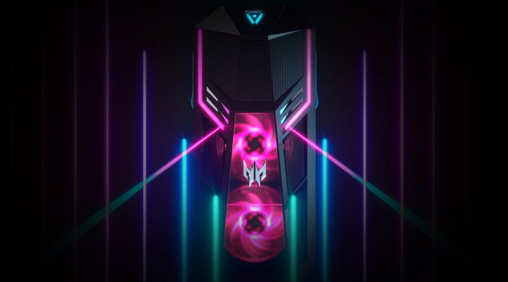 Komputer ACER Predator Orion 5000 - paleta kolorów RGB podświetlana obudowa