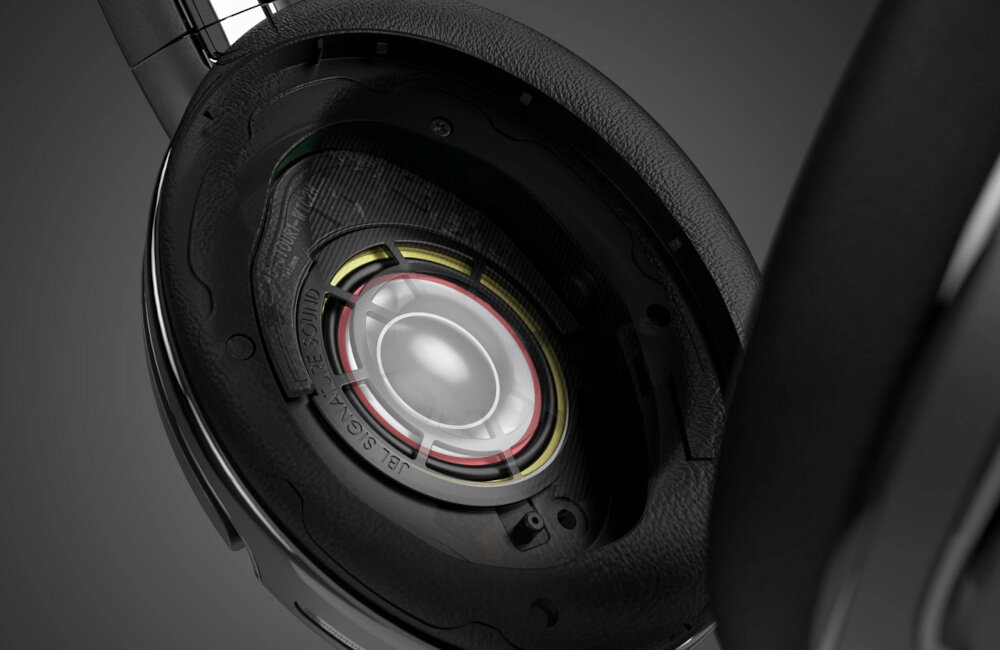 SŁUCHAWKI BLUETOOTH JBL TOUR ONE NC NAUSZNE CZARNE wbudowany mikrofon regulacja głośności talkthru