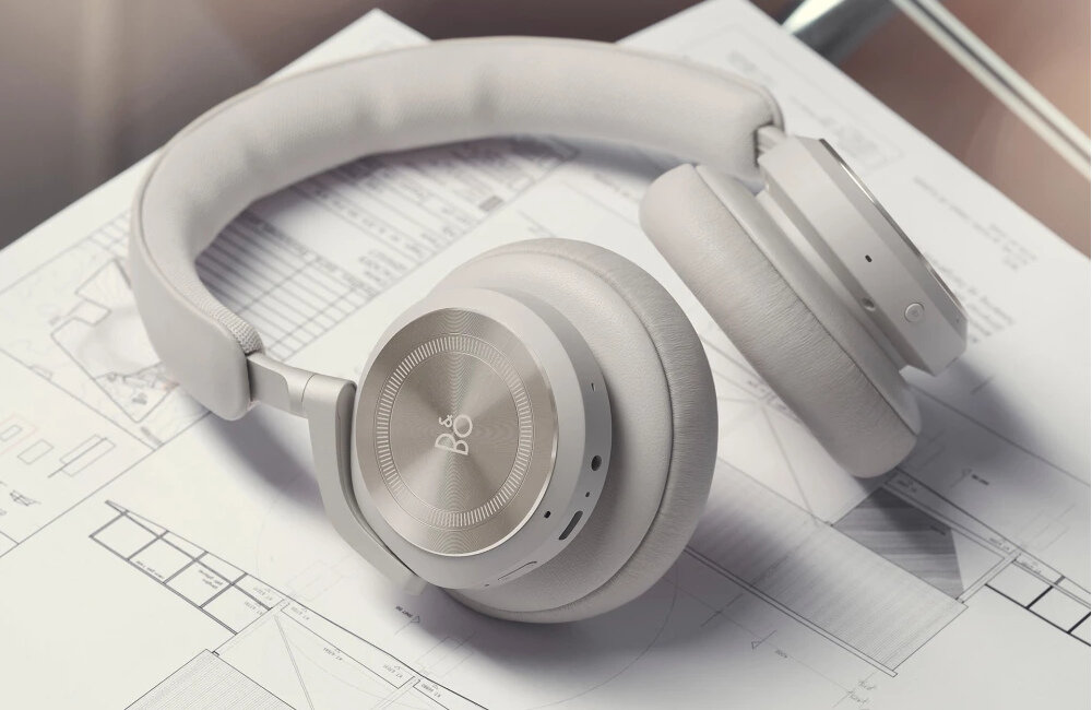 Słuchawki nauszne BANG & OLUFSEN Beoplay HX Bordowy mikrofony przestrzeń stłuczenia izolacja akustyka