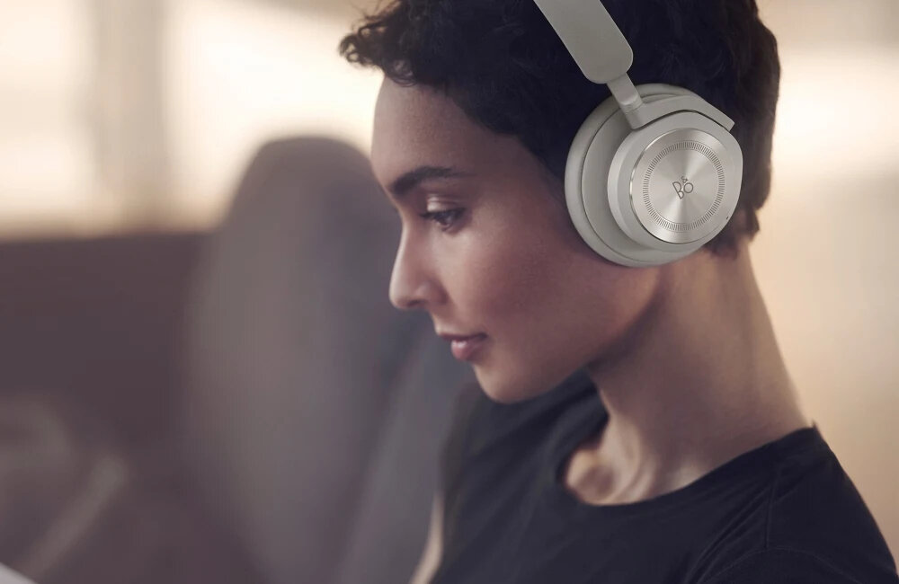 Słuchawki nauszne BANG & OLUFSEN Beoplay HX Bordowy mikrofony brzmienie muzyka rozmowy