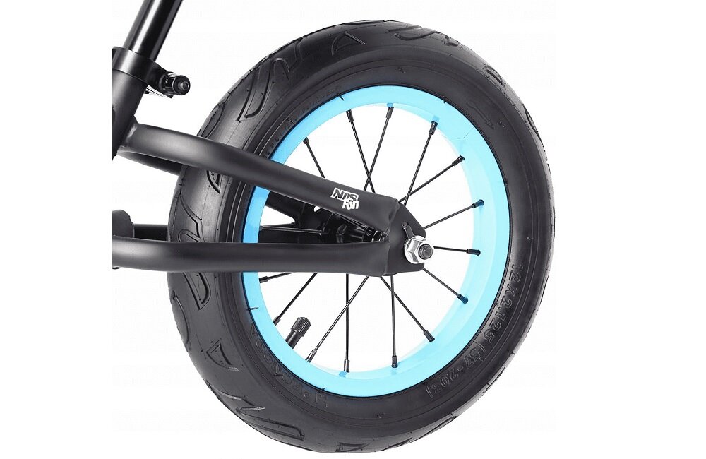 Rowerek biegowy NILS FUN RB202 12 Czarny Piankowe opony