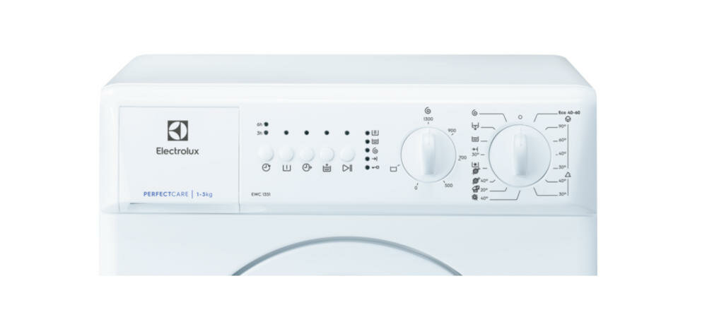 ELECTROLUX-EWC1351 pralka panel sterowania programy temperatura pokrętła
