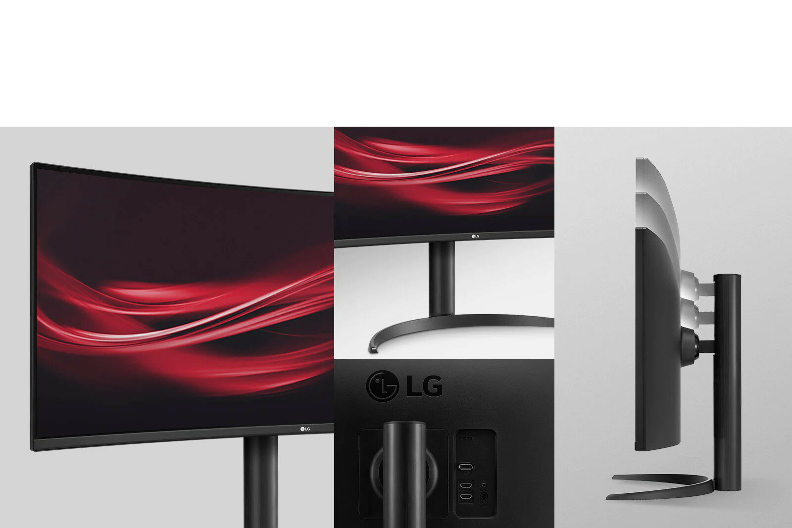 Monitor LG 34WP65C - Ergonomiczna budowa