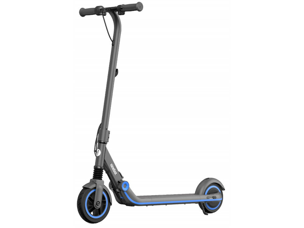 Hulajnoga elektryczna SEGWAY eKickScooter Zing E10 Czarno-niebieski 3 hamulce przedni elektryczny nożny regeneracyjny układ hamulcowy niezwykle czuły