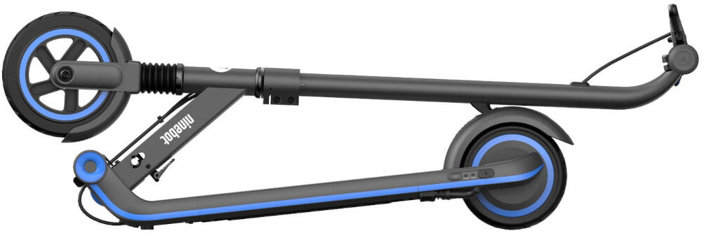 Hulajnoga elektryczna SEGWAY eKickScooter Zing E10 Czarno-niebieski waga 8,4 kg prosty system składana zajmuje niewiele miejsca