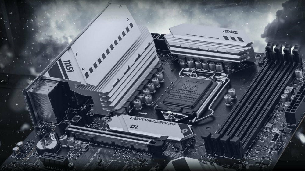 Płyta główna MSI Mag B560M Mortar WiFi  - konstrukcja radiatora 