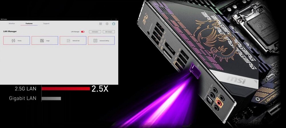 Płyta główna MSI Mpg Z590 Gaming Force - ultraszybki internet 