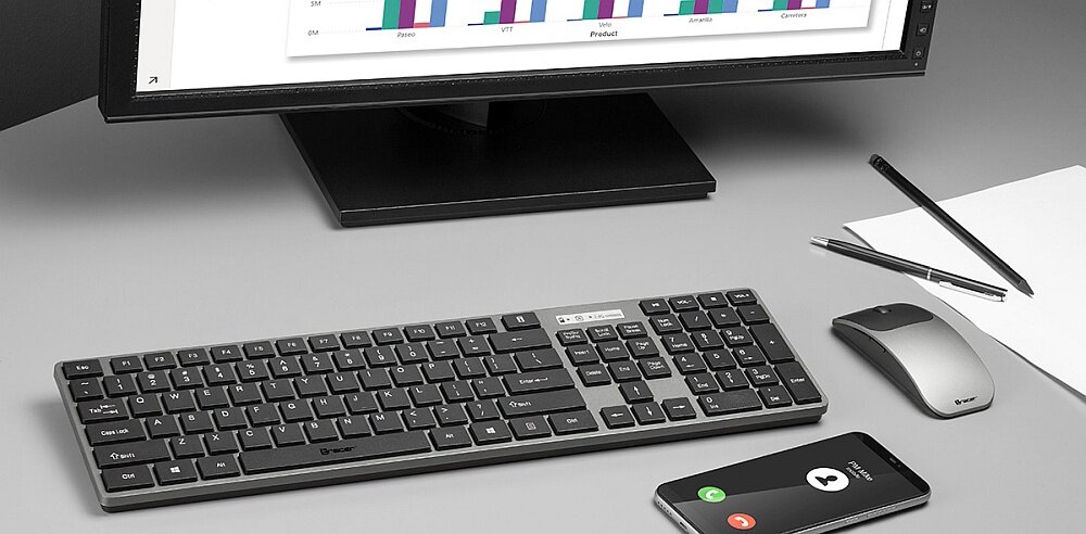 Zestaw TRACER Set RF Nano USB myszka klawiatura biuro granie bezprzewodowe przyciski