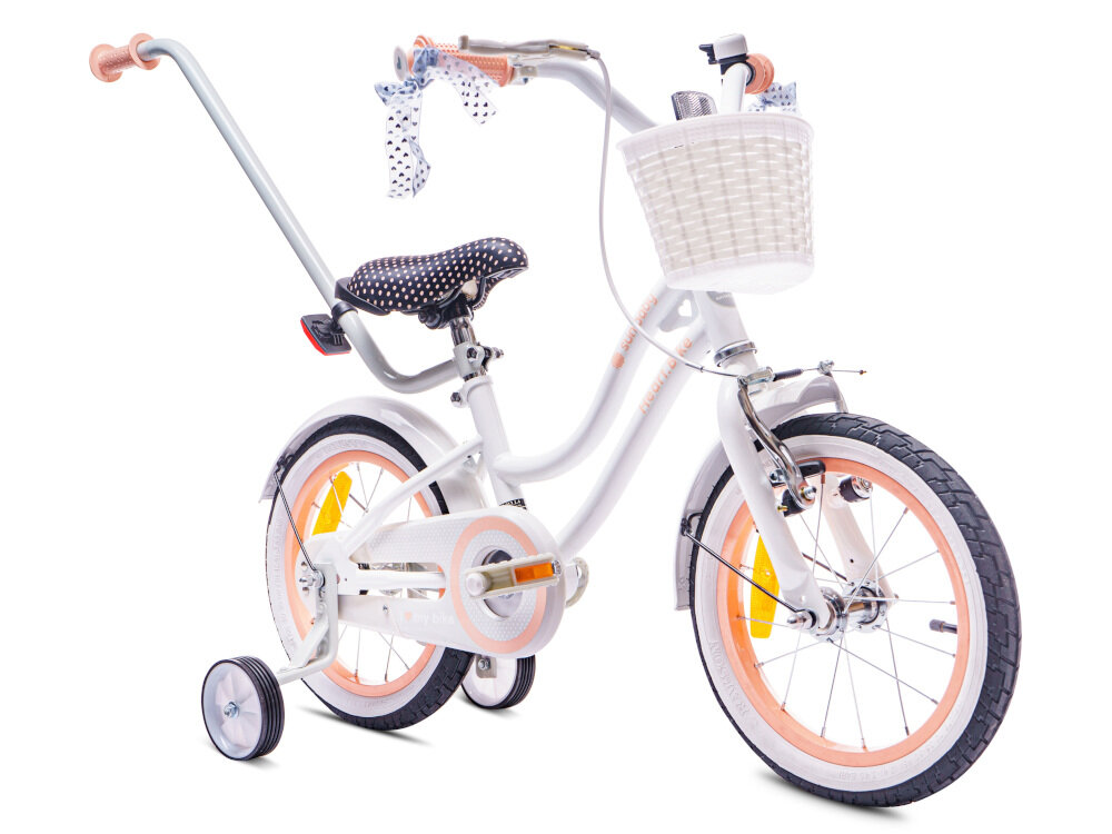 SUN BABY Heart Bike 16 cali dla dziewczynki Białomorelowy Rower