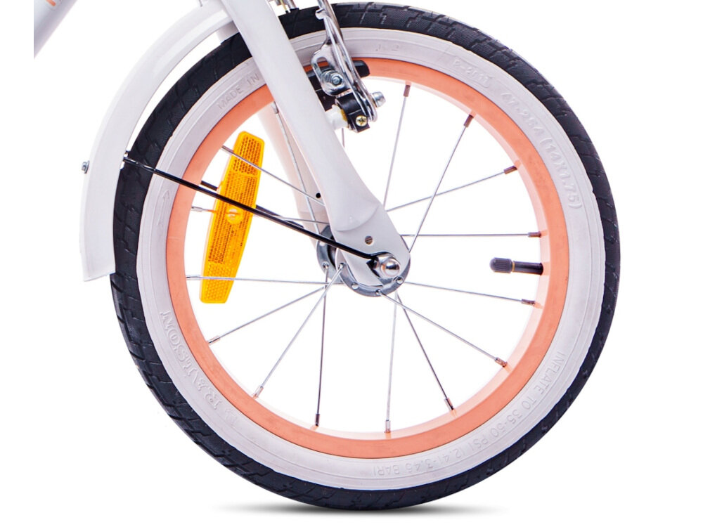 SUN BABY Heart Bike 14 cali dla dziewczynki Białomorelowy Rower